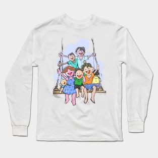 Childhood Boys on the Swing Long Sleeve T-Shirt